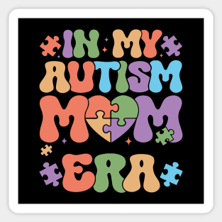 My Heart Beats on the Spectrum: In My Autism Mom Era (T-Shirt) Sticker